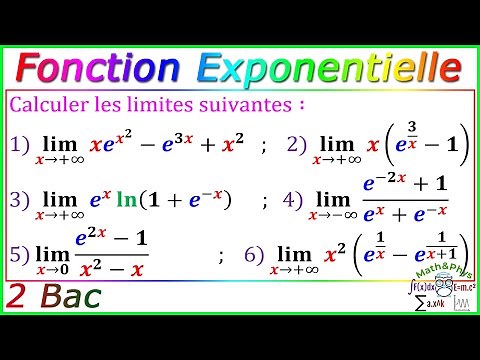 Fonction Exponentielle - Limites Exponentielle - 2 Bac - [Exercice 11]
