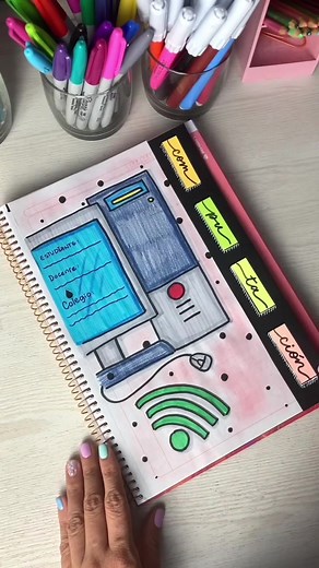 Idea de portada para computación 💡 #chile🇨🇱 #caratulasbonitas2023😊🥰 #portadascreativas #portadasescolares #lettering #portadasbonitas2023 #studytok #computador #computacioneinformatica