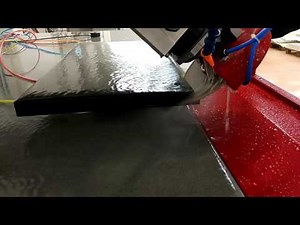 Miter edge cut on stone, granite & quartz countertop | Ghines Systar XL