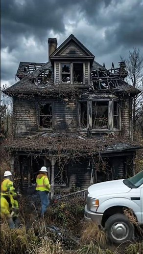 Abandoned Burned House Restoration Before & After Timelapse #beforeandafter