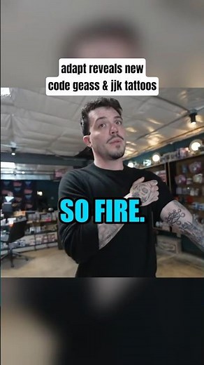 Adapt reveals his new Code Geass & JJK Tattoos🔥