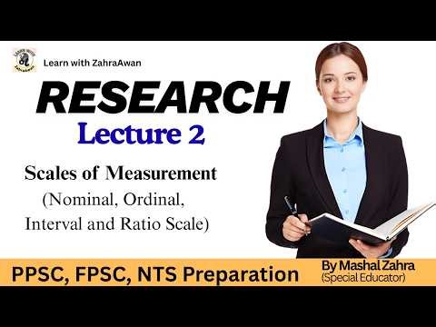 Mastering Scales of Measurement: Nominal, Ordinal, Interval and Ratio Scale | Research Lecture 2