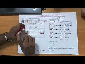 Engine room overhead crane power and control circuit diagram
