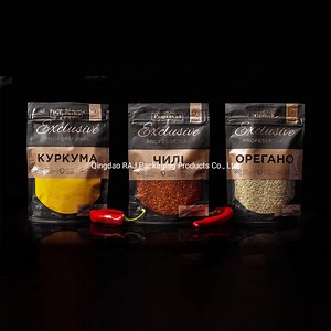 [Hot Item] Custom Printed Aluminum Foil Laminated Resealable Plastic Bag for Powder Sugar Food Packaging Spices Packaging Stand up Zipper Pouch
