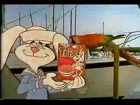 Trix Cereal Vintage Commercial 1978 General Mills Rabbit
