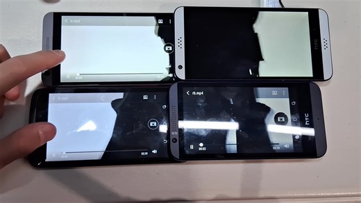 Bad Apple Played on 4 Android Devices