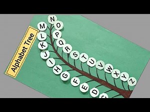 Alphabet Chart Primary school TLM | Alphabet Tree | Alphabet Project Capital and Small letters