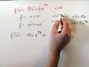 DERIVATION EXPONENTIELLES (dériver un produit)