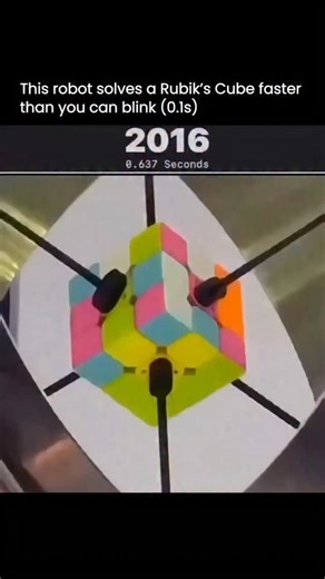 Quantum Emerges | Science & Tech on Instagram: "Robots have been racing to solve the Rubik’s Cube faster for years, and each new attempt keeps shaving off more time. Early versions already looked unreal, snapping through solutions in under a second. Over time, engineers refined everything around the problem, from faster cameras and computer vision to tighter mechanics and smarter motion timing. The last clip is the current record holder from Purdue University. It finishes the cube in just 0.103 