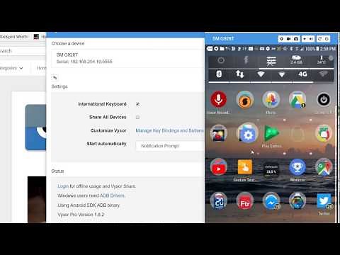 How to Control your Mobile Phone from a PC? Vysor Android App Review