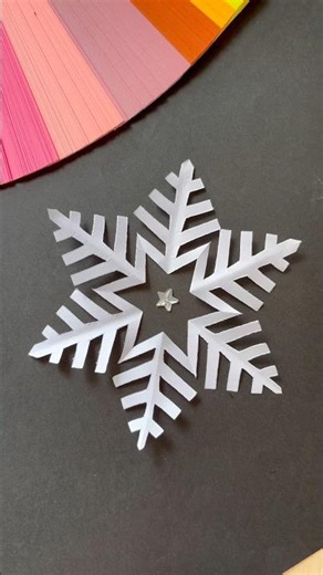 DIY Paper Snowflake ❄️ Easy & Satisfying Paper Craft Tutorial