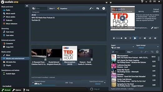 Audials 11 - Tunebite Platinum - Media Center