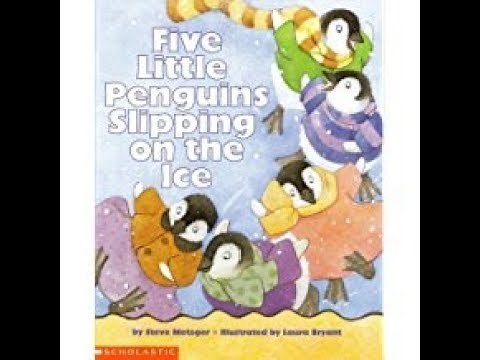 Five Little Penguins Slipping on the Ice - Stories for Kids