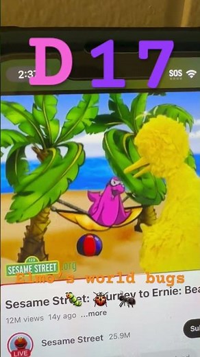 D 17 Elmo’s world bugs 🐛 🐞 🐜