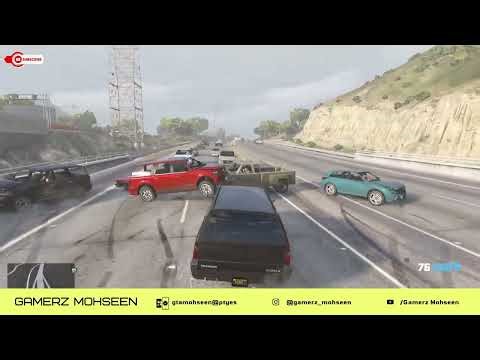 DRIVING VEHICLE WITH INCREASED MASS MOD | GTA V | GAMERZ MOHSEEN |