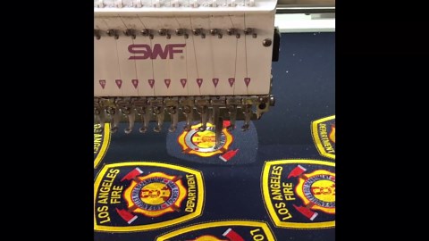 Hero's Pride Security Officer Badge Patch 2.75" x 3.75" - Gold Color Black Border - 100% Embroidered, 6,500 Stitches - Durable Sew-On Uniform Patch for Long-Lasting Use