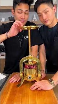 duck a la prese 🦆 + potato dauphinoise 🥔 this iconic French dish utilizes a hand powered press