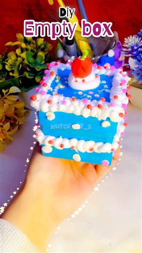 Mini Cake Earrings Box Tutorial 🎂#youtubeshorts#diy#cakebox #diycraft #shortsdiy#handmade #shorts