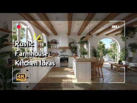 Rustic Farmhouse Kitchen Ideas | Reclaimed Wood, Shiplap Walls, and Cozy Country Decor Inspiration!