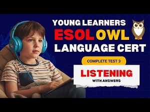 Languagecert ESOL Listening Practice Test for Young Learners Owl