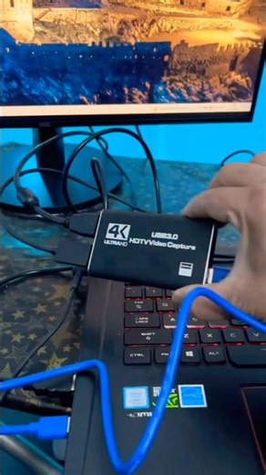 how to setup Capture Card Setup with One Monitor (OBS Studio) #shorts #4k