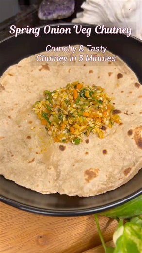Spring Onion Chutney - super delicious recipe for busy or lazy day! #asmr #chutney #foodblogger