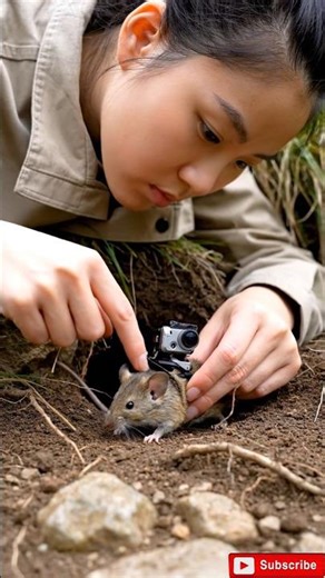 Tiny Field Mouse Camera Journey Inside Underground Burrow 🐭 | Ultra Realistic AI Nature Documentary