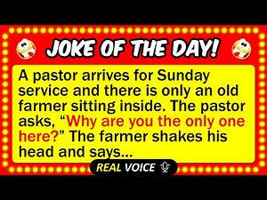 🤣 BEST JOKE OF THE DAY! - As the pastor arrives at church, he turns on the lights and..| Funny Jokes