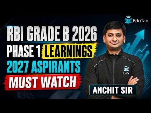 RBI Grade B 2026 Phase 1 Analysis: Key Learnings Every 2027 Aspirant Must Know