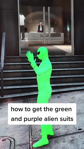 how to get the green and purple alien suits in gta 5 #alien #gta