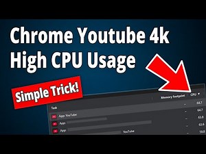 YouTube Video High CPU Usage on Chrome | Watching YouTube 4K spikes CPU to 100% on Chrome