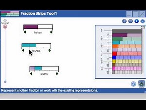 Fraction Strips Tool Part 1: Exploring, Creating and Naming Fraction Representations