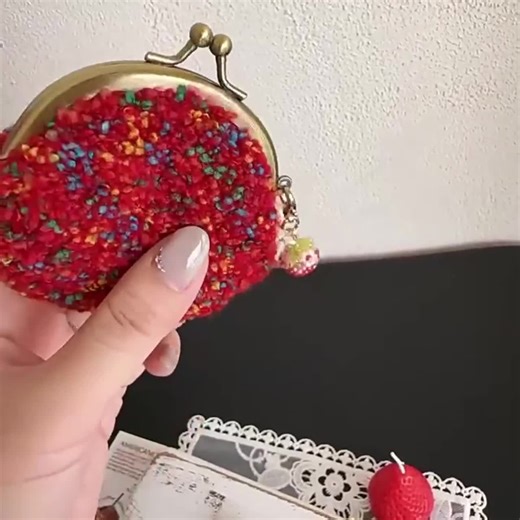 Cute Handmade Strawberry Charm for Purse Handbags Bag Accessories Key Charms - Etsy