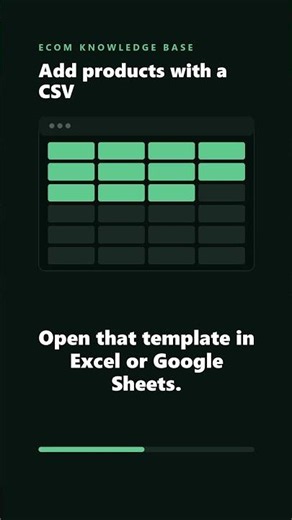 Add products with a CSV | Shopify tutorial #shorts