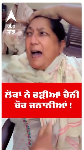 Phagwara News | ਲੋਕਾਂ ਨੇ ਫੜੀਆਂ ਚੈਨੀ ਚੋਰ ਜਨਾਨੀਆਂ ! | Chor Giroh | Punjab | Abp Sanjha | Shorts