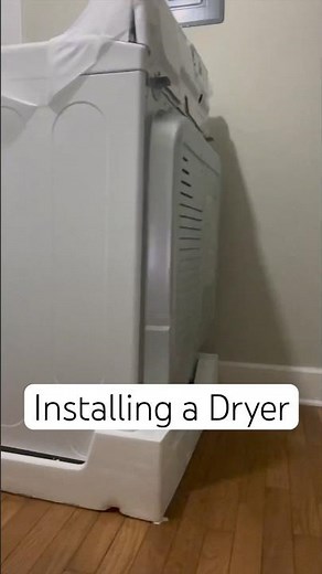 Installing an Electric Dryer | How to Connect Top Loading Dryer #diy #dryer #lg
