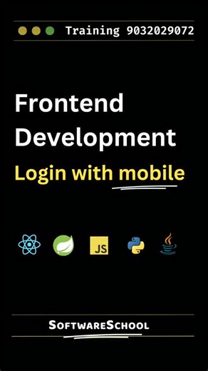 SoftwareSchool Coding Tutorials on Instagram: "📱 Website lo Mobile Login Flow (ReactJS) ✅ Enter mobile ✅ Send OTP API ✅ OTP verify ✅ JWT token ✅ User logged in 🔥 Real projects lo important: ⚡ OTP expiry timer ⚡ Resend cooldown ⚡ Error handling (401/429) ⚡ Protected routes Follow @softwareschool for real-time ReactJS 💬 Comment “OTPLOGIN” for full flow"