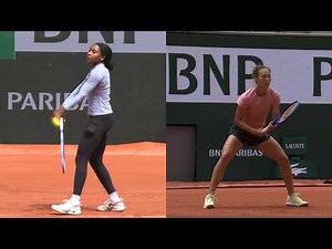 Roland-Garros 2026 - Coco Gauff and Qinwen Zheng Practice Session on Wednesday, May 20