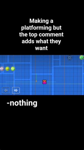 comments make the platformer #geometrydash #gd #platformer