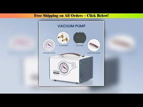 Portable Lab Vacuum Pump Oil-Free Diaphragm Filter Pump Adjustable Pressure 15L/min for Solvent