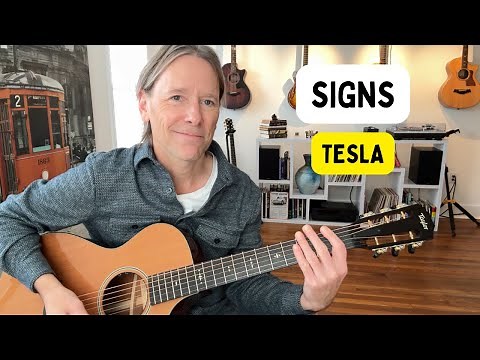 How to play - Signs GUITAR LESSON by: Five Man Electrical Band/Tesla