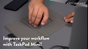 Amazon.com: Taskpad Mini Wireless Charging Mouse Pad - Premium Leather Mouse Pad is Water and Stain Resistant - Fast Charging Wireless Mousepad Folds Up for Easy Travel and Doubles as Phone Kickstand - Black : Office Products