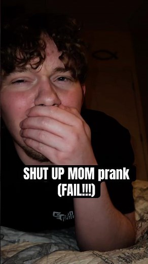 Trying the “shut up mom silence from you” prank on my Mom GONE WRONG! #prank #shutupmom #funny #fyp