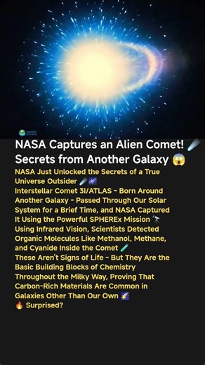 NASA Catches an Alien Comet in Action! ☄️ Secrets from Another Star System 😱