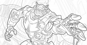 Free Printable Lightyear Zurg Coloring Page