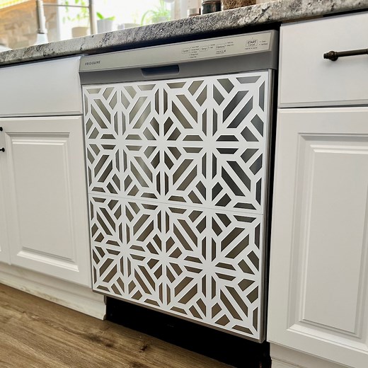 Custom Magnetic Dishwasher Cover | Geometric Lattice - Etsy