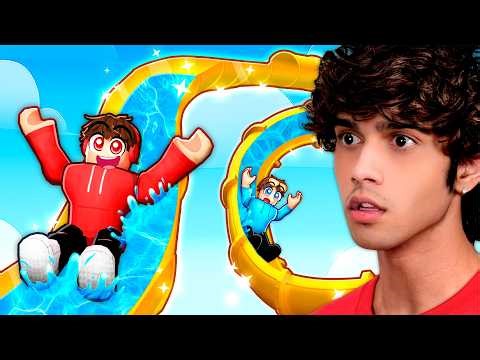 Spending $7,539,029 To Build the BIGGEST WATERSLIDE in Roblox…