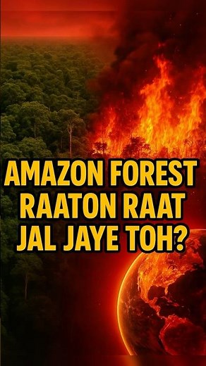 What If Amazon Forest Burns Overnight? #amazonforest #rainforest #factshorts #facts #lungs #facts