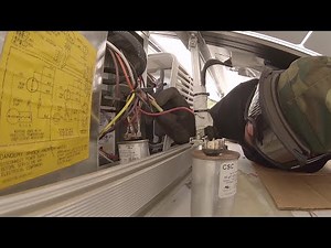 Coleman Mach 3 A/C Capacitor Test/Replace using An Ohm Meter | DIY Off Grid RV Van Build: Ep. 80