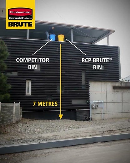 Rubbermaid Commercial Brute Drop Test